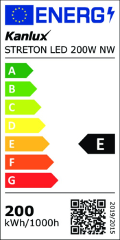 LED Laterne STRETON 200W 4000K 26000Lm IP65 Strassenleuchte X140/Y90