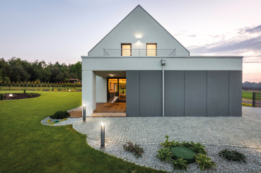 Aussenleuchte PRESO 50 GR graphit IP44 Wegeleuchte für austauschbare E27 Leuchtmittel