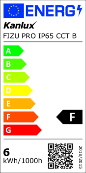LED Einbauleuchte FIZU PRO CCT 3000/4000/6500K 5,5W IP65 schwarz Kanlux 38269