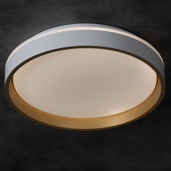 LED Deckenleuchte SOLN CCT 2700-6500K weiss/gold Ø380 dimmbar Kanlux 39110