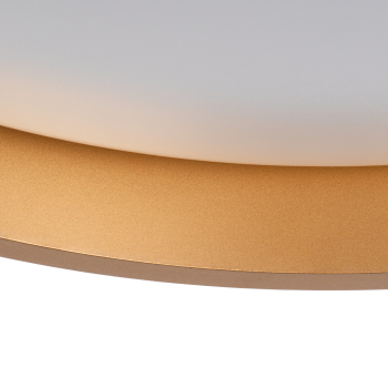 Preview: LED Deckenleuchte SOLN CCT 2700K-6500K dimmbar Ø380 schwarz/gold Kanlux 39111