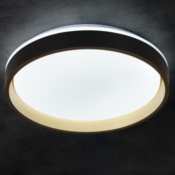 LED Deckenleuchte SOLN CCT 2700K-6500K dimmbar Ø380 schwarz/gold Kanlux 39111