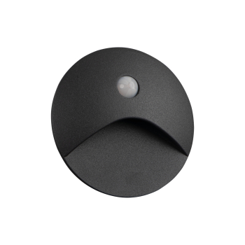 LED Treppenleuchte mit Bewegungsmelder EXIN grau 3000K IP65 rund PIR Sensor 230V 39125