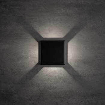 Preview: IP54 LED Aussenwandleuchte REFAZI 4000K schwarz 6W 360Lm Kanlux 39182