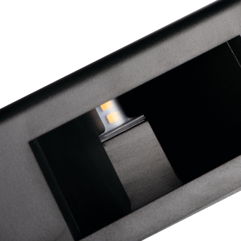 Preview: IP54 LED Aussenwandleuchte REFAZI 4000K schwarz 6W 360Lm Kanlux 39182