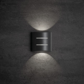 Preview: LED Fassadenleuchte REFAZI 4000K grau IP54 6W Kanlux 39184