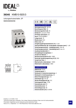Leitungsschutzschalter Ideal KMB10-B25/3 39345