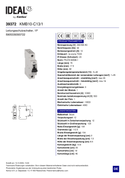 Leitungsschutzschalter Ideal KMB10-C13/1 39372