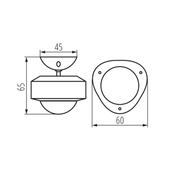 Preview: Kanlux SMART Bewegungsmelder S SENSOR PIR INT 10M 34940