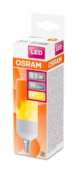 OSRAM LED STAR FLAME STICK Flammenlampe Lampe E14 0,5W extra warmweiss 1500K