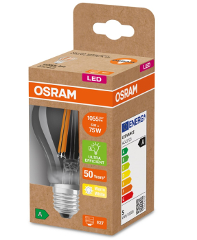 Osram LED Lampe E27 5W 2700K warmweiss 1055Lm A60 klar