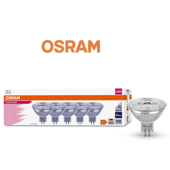 5er Pack OSRAM Parathom LED Spot MR16 3,8W GU5.3 36° 4000K neutralweiss 350Lm 12V