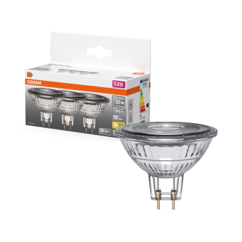 3er Pack OSRAM MR16 LED Spot GU5.3 3,8W 36° 2700K warmweiss 345Lm 12V
