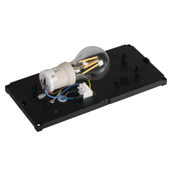 Fassadenleuchte LERTO EL E27 B schwarz IP54 Wandleuchte 45816