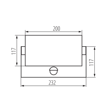 LED Fassadenleuchte XERTO EL SE Bewegungsmelder CCT 3000/4000/6500K IP65 45819