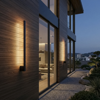 LED Wandleuchte YALTE CCT 3000/4000/6500K 60cm schwarz drehbar 9W IP54 Kanlux 45870