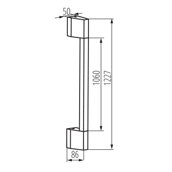 LED Wandleuchte YALTE CCT 3000/4000/6500K 120cm schwarz drehbar 12W IP54 Kanlux 45873