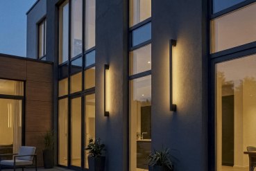 LED Wandleuchte YALTE CCT 3000/4000/6500K 120cm schwarz drehbar 12W IP54 Kanlux 45873