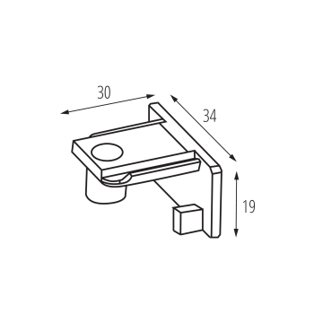 TEAR 1F EPLUG B - Endkappe für 1-phasiges Stromschienensystem Kanlux 45896