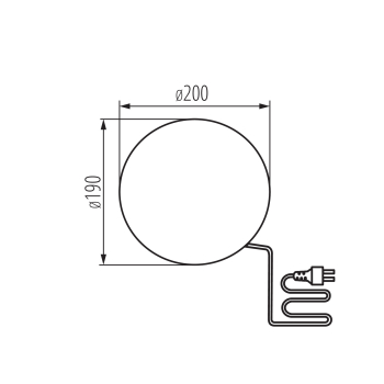Gartenleuchte STONO 20 MLK E27 IP65 Kugelleuchte Kanlux 45930