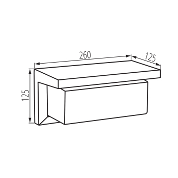 Fassadenleuchte LERTO EL E27 B schwarz IP54 Wandleuchte 45816