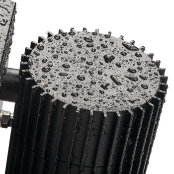 Preview: Aussenwandleuchte RADILO EL 2X B schwarz IP44 GU10 Kanlux 46201