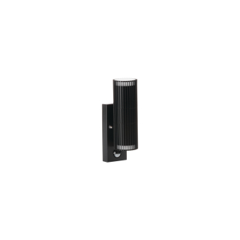 Aussenwandleuchte RADILO EL 2X SE B schwarz Bewegungsmelder IP44 GU10 Kanlux 46203