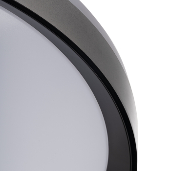 Kanlux LED Deckenlampe LIXAN XL CCT 3000-6500K FB dimmbar Ø485 weiß/schwarz 46283