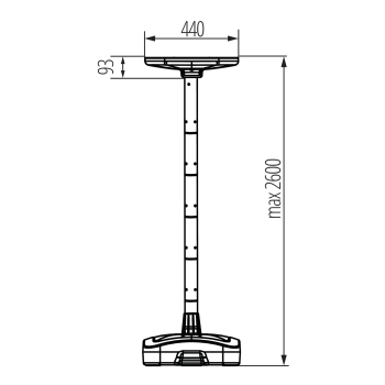 Kanlux LED Solarleuchte PARENO CCT 3000/4000/6500K PIR Sensor schwarz 25W IP54 46450