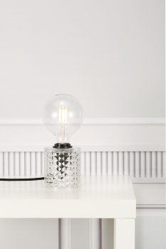 Preview: Nordlux Tischlampe HOLLYWOOD Tisch E27 Klar Tischleuchte 46645000 Ø10,8