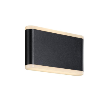 LED Wandleuchte Akron 17 Nordlux schwarz IP54 2x6W 3000K Uplight Downlight Außenleuchte 46971003