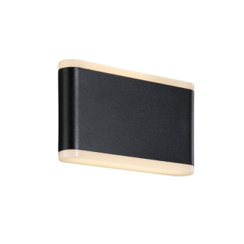 LED Wandleuchte Akron 17 Nordlux schwarz IP54 2x6W 3000K Uplight Downlight Außenleuchte 46971003