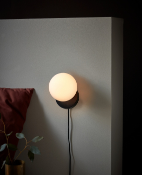 Preview: Wandleuchte Lilly Nordlux E14 schwarz 48891003