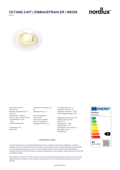 Nordlux LED Einbaustrahler OCTANS 5-Kit weiss 49260101