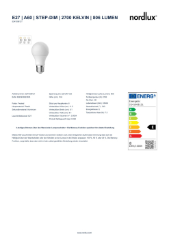 Energetic LED Lampe A60 7,3W 2700K 806Lm 3-stufig dimmbar E27 Milky 5241008121