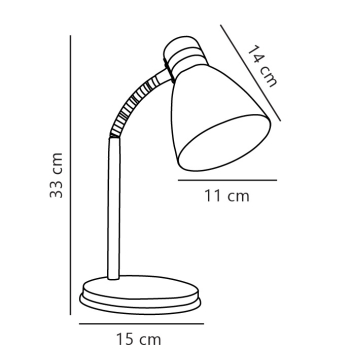 Tischleuchte Cyclone Nordlux E14 Tisch Leseleuchte weiß 73065001