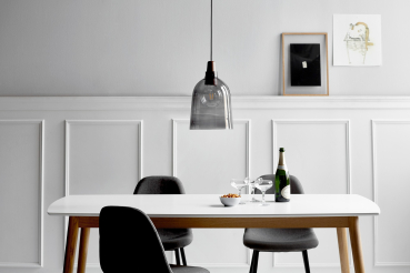 Preview: Pendelleuchte Nordlux Karma Ø24cm rauch Pendel E27 Glas Holz 78353047