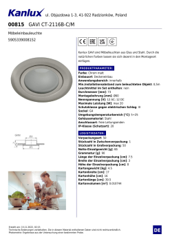 Preview: Kanlux GAVI Möbelleuchte mattchrome flach G4 00815