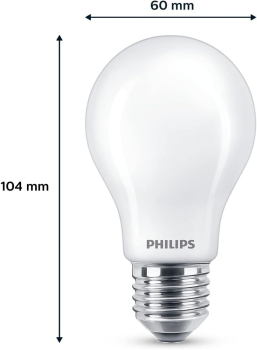 Preview: 2-er Set Philips A60 LED Lampe E27 10,5W 2700K 1521Lm Matt
