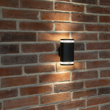 Preview: Kanlux Wandleuchte ZEVI W EL mit Bewegungsmelder PIR Sensor schwarz IP54 1xGU10 90100