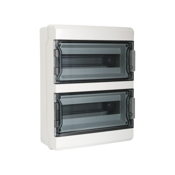 Preview: IP65 Sicherungskasten 2x13 Module ABS KDB MK2 Aufputz IDEAL 90125