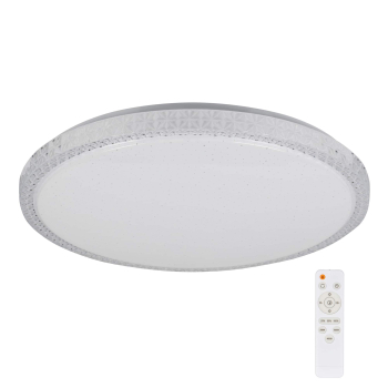 Kanlux LED Deckenleuchte LUMKO CCT 3000K, 4000K, 6500K Sternenhimmel FB dimmbar Ø480 weiss 90221