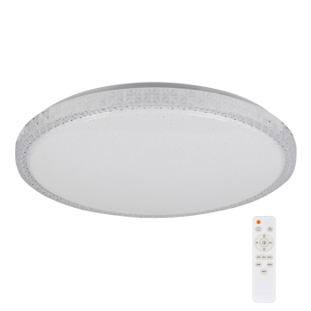 Kanlux LED Deckenleuchte LUMKO CCT 3000K, 4000K, 6500K Sternenhimmel FB dimmbar Ø480 weiss 90221