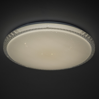 Preview: Kanlux LED Deckenleuchte LUMKO CCT 3000K, 4000K, 6500K Sternenhimmel FB dimmbar Ø480 weiss 90221