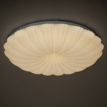 Preview: Kanlux LED Deckenleuchte BONSA CCT 3000K, 4000K, 6500K FB dimmbar Ø490 weiss Sternenhimmel 90222