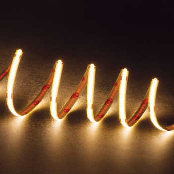 Preview: LED-Streifen LCOB 10W/M 24V 25m Rolle WW 2700K 420Lm/0,5m RA90+ IP65 Kanlux 90694