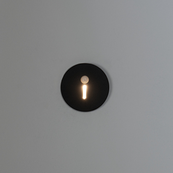LED Wandeinbauleuchte MAGNIK mit PIR Bewegungsmelder rund schwarz CCT 2700-5700K 230V 90794
