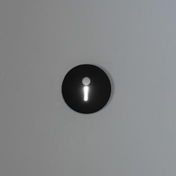 LED Wandeinbauleuchte MAGNIK mit PIR Bewegungsmelder rund schwarz CCT 2700-5700K 230V 90794