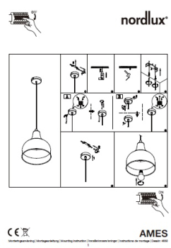 Pendelleuchte Ames Nordlux Pendel schwarz E27