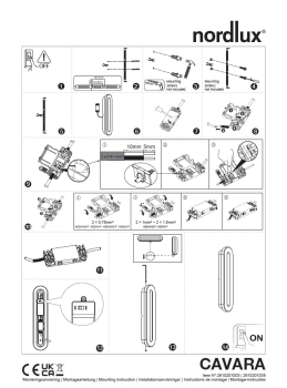 Nordlux LED Wandleuchte Cavara 11W Messing IP44 3000/4000K